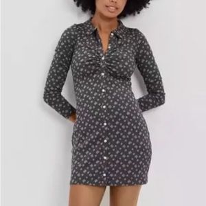 American Eagle Button Down Long Sleeve Dress